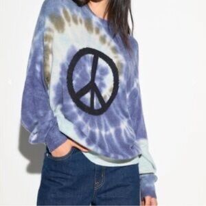 Spiritual Gangster Blue Tie-Dye Sweater